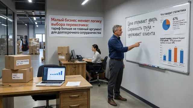 Цена открывает дверь. Сохранность груза - удерживает клиента